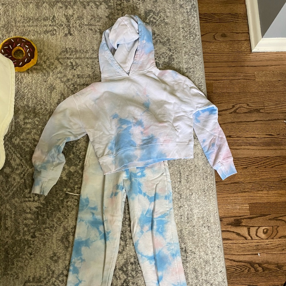 Frankies bikini tie dye sweatsuit small